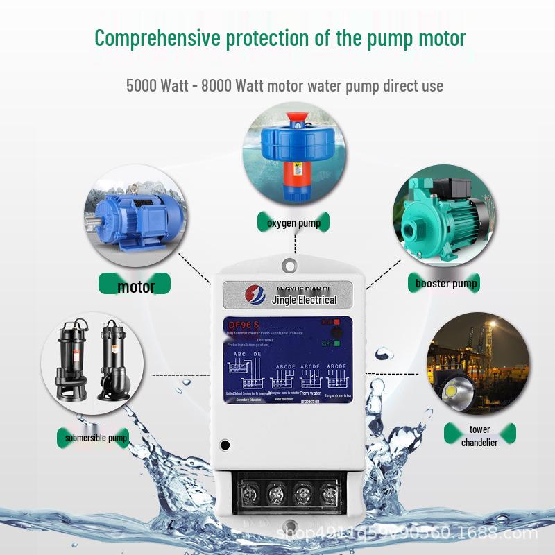 Automatic 220V Water Pump & Level Controller for Pools, Fish Tanks, and Towers