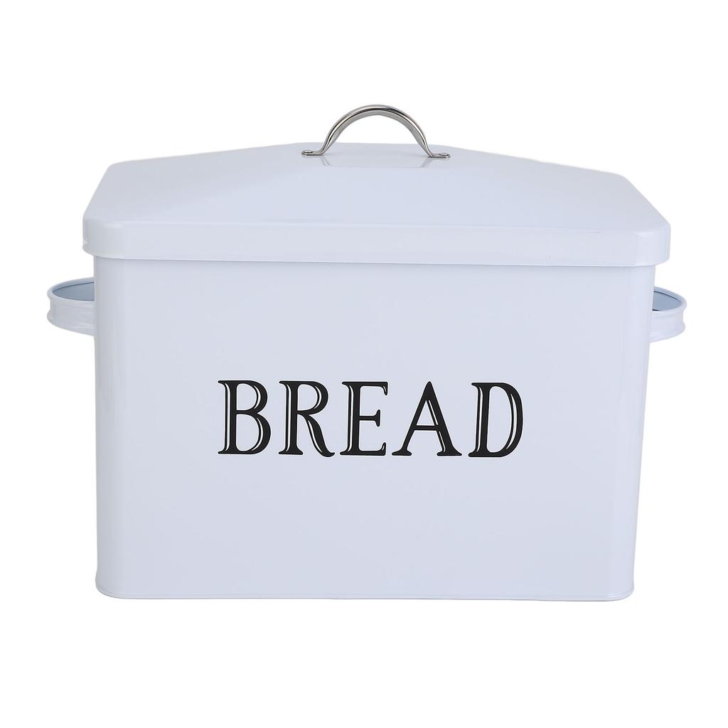 Caixa de Pão de Metal com Alça Multifuncional Excelente Selada Ferro Retrô Recipiente de Armazenamento de Pão Para