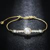 Women'S Bracelets, Fashion Personality, Daily Elegance Accessories, Round Zircon Sparkling Jewelry.