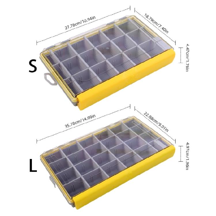 Fishing Tackle Box Portable Storage Trays Lure Organizers Storage Box Baits Separator Organizers with Removable Divider