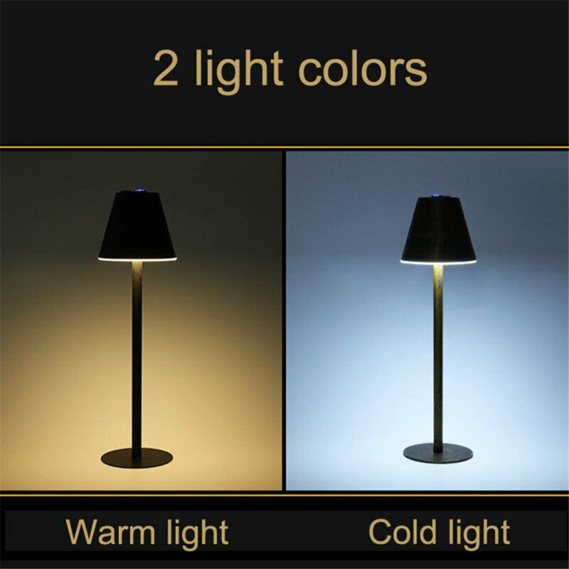 Metal Nordic Style Wrought Iron Table  Lamp Touch Dimming Eye Protective Bar Living Room Bedroom