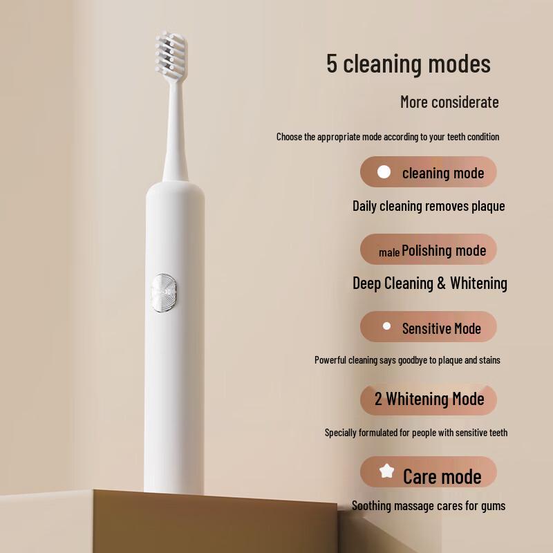 QBM YW-10 Sonic Electric Toothbrush for Adults CN Plug (adapter Included)