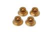 Gibson PRHK-020 Top Hat Knobs Gold 4/Pkg Knobs