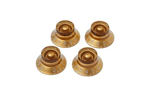 Gibson PRHK-020 Top Hat Knobs Gold 4/Pkg Knobs