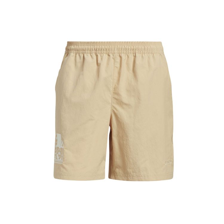 

Adidas Мужские тканые шорты Originals с вышивкой трилистником, бежевые, GN3858