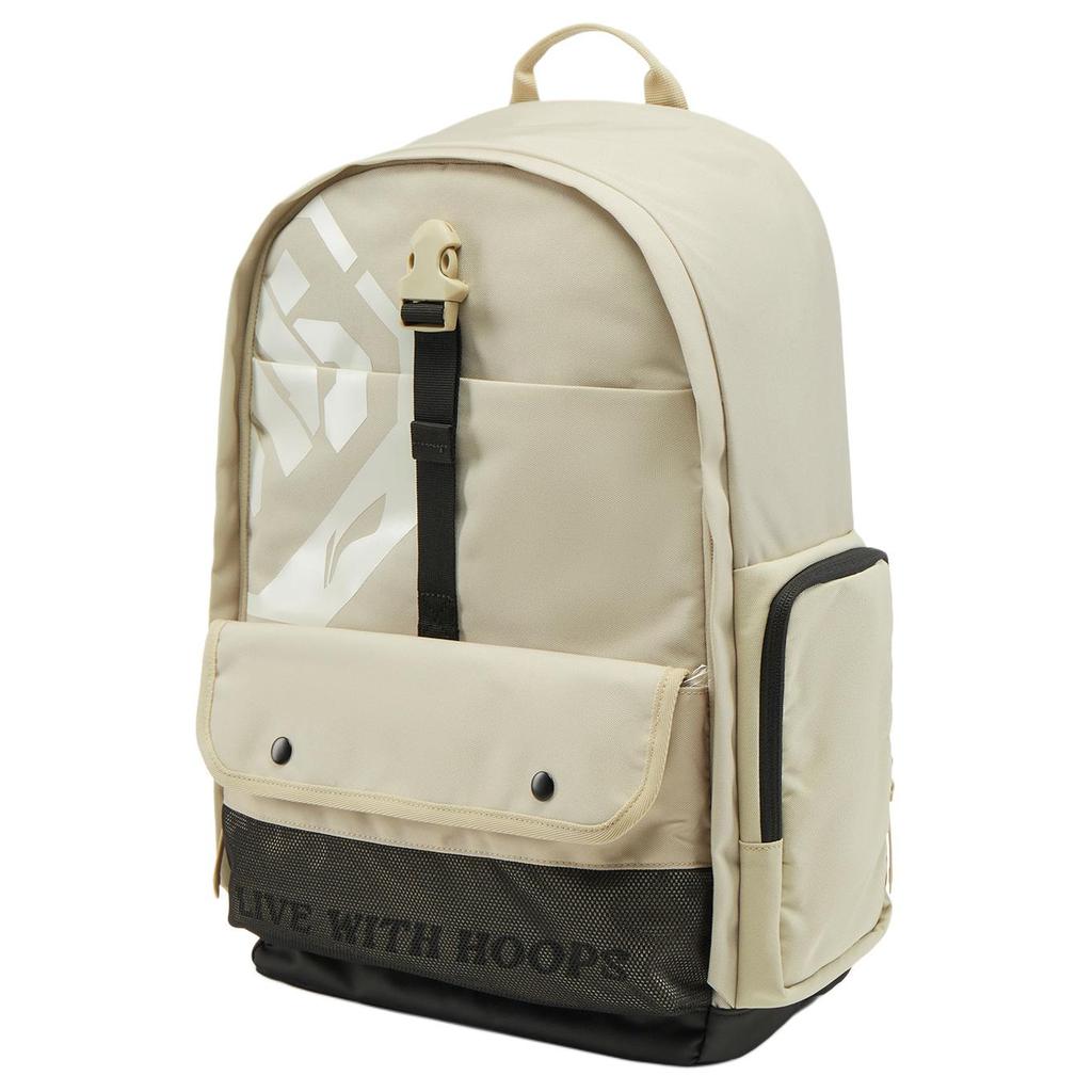 New LiNing BadFive Polyester Backpack Unisex Foam Khaki ABSV209-3