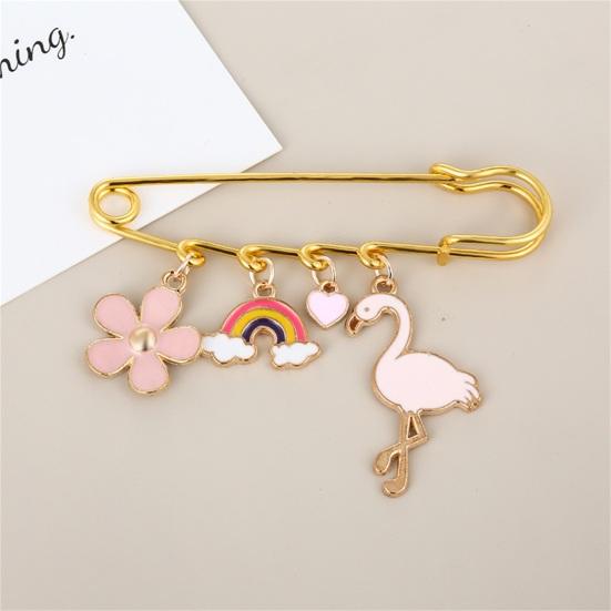 Brooch Pin Creative Shape Rust-proof Clothes Decorative Pin Jewelry Brooch