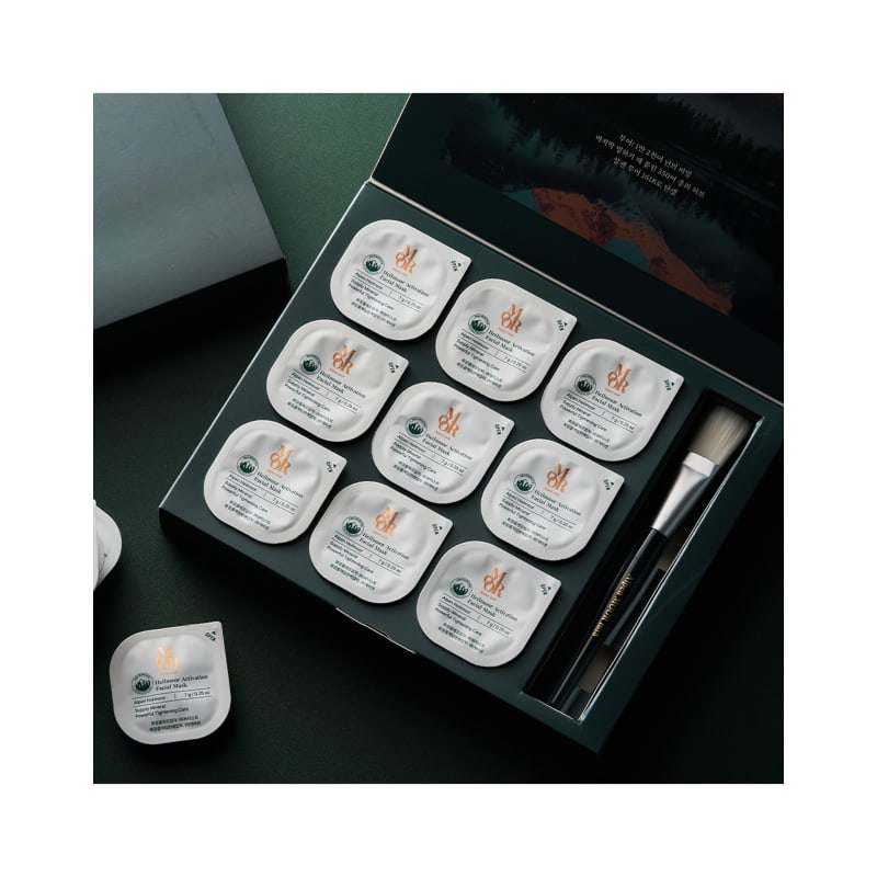 

Alpenmoor 1618 Pore Pack (9 pieces) Pore Tightening, Blackhead Exfoliating, Facial Wash-Off Pack