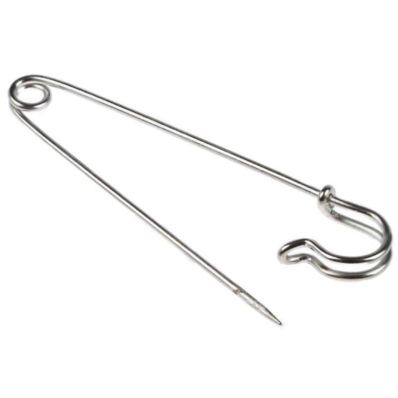 A84E-100PCS 4 Inch Metal Safety Pin--Big & Strong Enough To Hold Heavy-Weight Fabrics And Materials Canvas,Leather,Upholstery