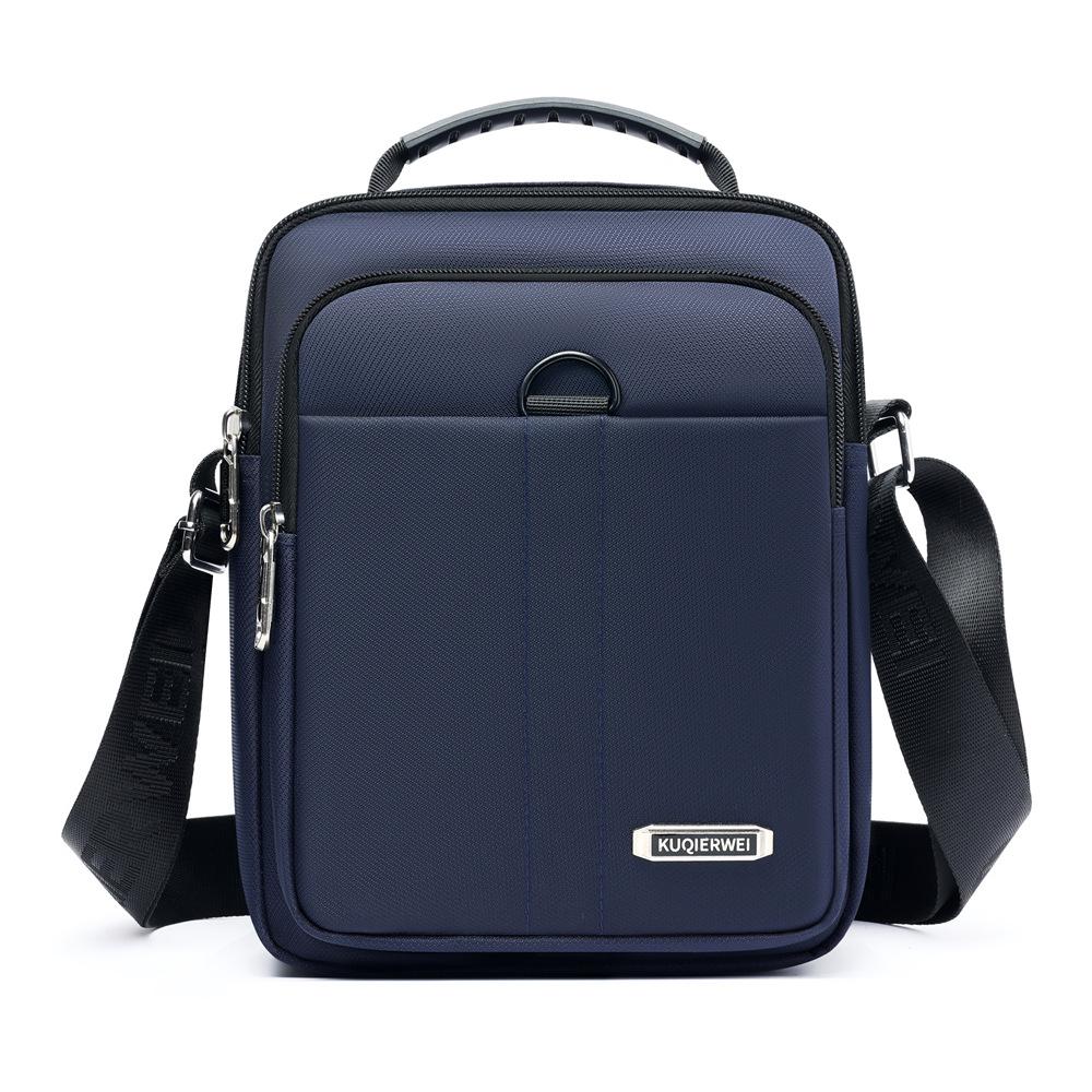 Mens Oxford Crossbody Bag Waterproof Business Shoulder Satchel Multi Pocket Travel Purse