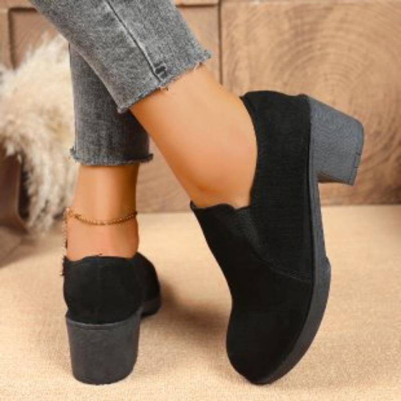 Loose women s models do not tired feet heightening waterproof non-slip shock-absorbing comfortable fashion versatile lace-up boots 35 чёрный 2247₽