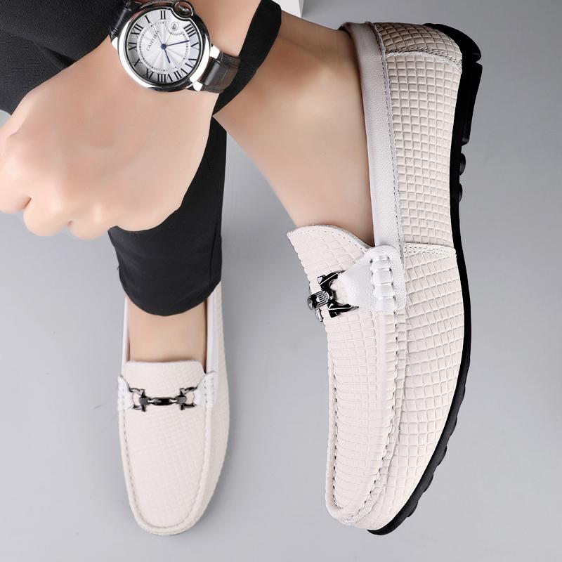 Luxury Brand Men Casual Shoes Genuine Leather Loafers Shoe Driving Moccasins Comfort Slip On Party Business Office Shoes
