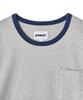 ANNOT Washed Pocket Ringer T-Shirt Melange Grey