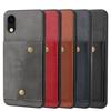 Suitable for Samsung S23 Mobile Phone Case A03 Core Retro Back Cover Card Double Buckle Leather Case Note20 Solid Color