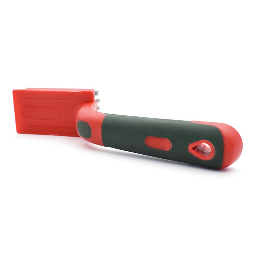 Grande Taille Brosse en Fil de Fer et Fer Brosse en Acier Inoxydable pour l'Élimination de la Rouille Manche en TPR Outil Industriel de Nettoyage, Polissage, Dérouillage