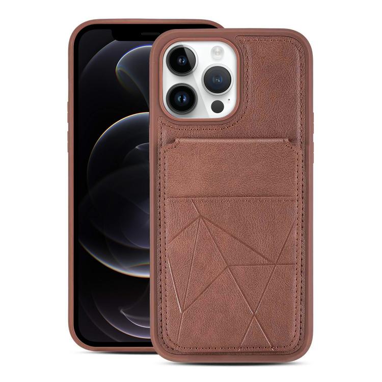 Multifunctional Vertical Flip Card Wallet Holder Vegan Leather Back Phone Case