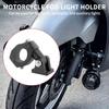 Motorcycle Headlight Spotlight Mount Bracket Motorbike Head Light Lamp Holder Support Adjustable Bumper Mount Clamp