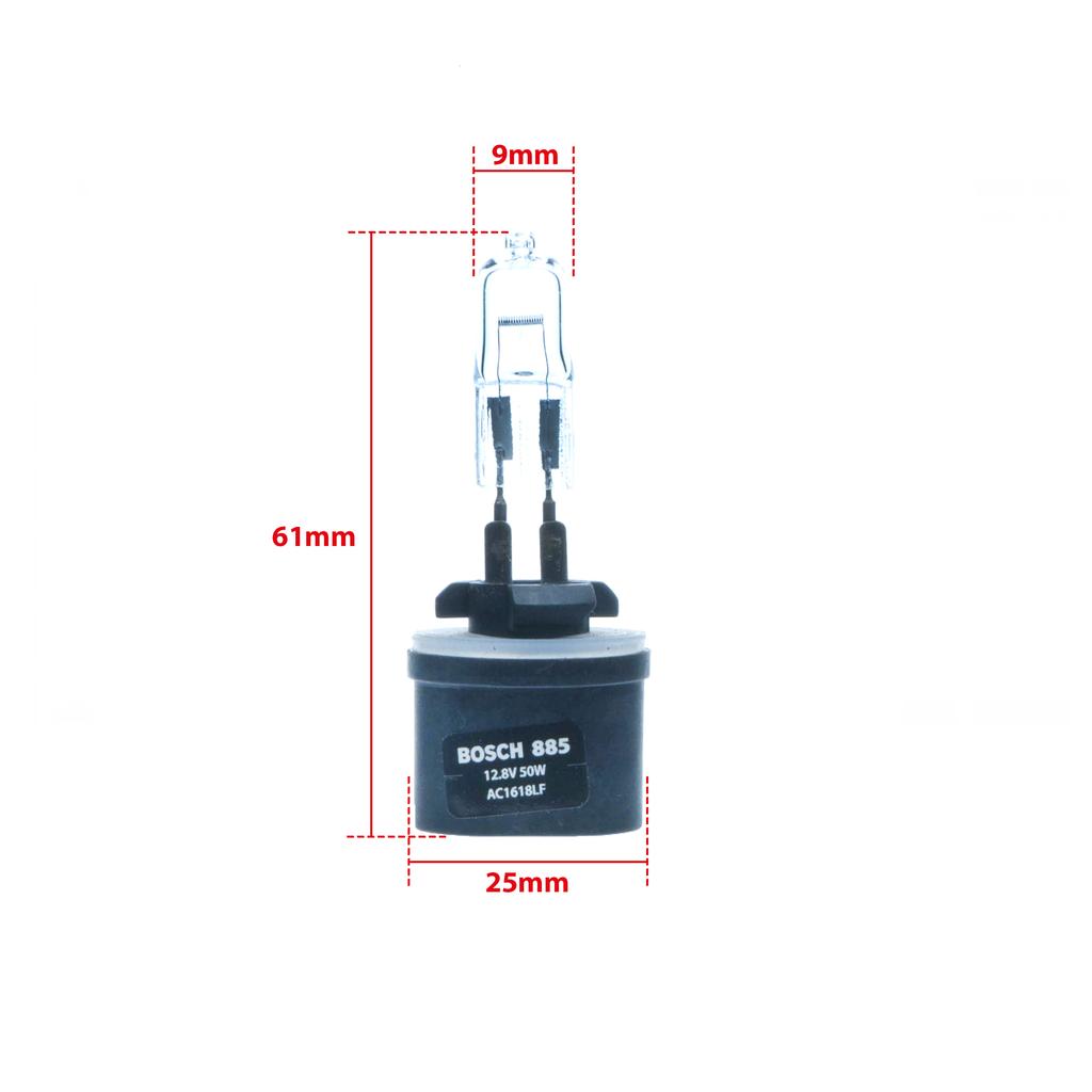 Bosch Halogen Bulb 885 12.8V 3200K Yellow 50W Pg13, 1 Pc