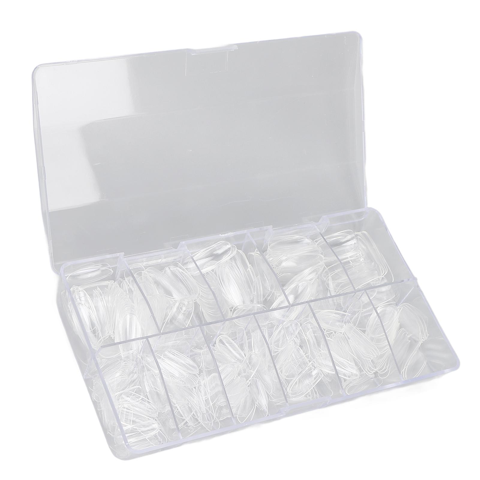 

Nail Tips Transparent Ultra Thin Non Marking Oval Short Nail Art Sheet Nail Patch