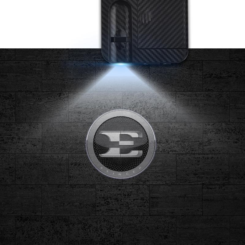 

1/2PCS For Stinger E Logo LED Courtesy Lamp Car Door Welcome Light Ghost Shadow Light For GT Line X Line K5 K9 K3 K2 1x