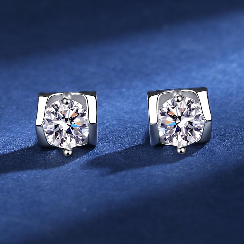 Tancise 925 Sterling Silver Moissanite  Zircon Earrings Drop Earrings For Women Wedding Party Gifts