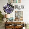 30x30cm Round Glass Wall Clock That Enhances Both Modern and Traditional Decor