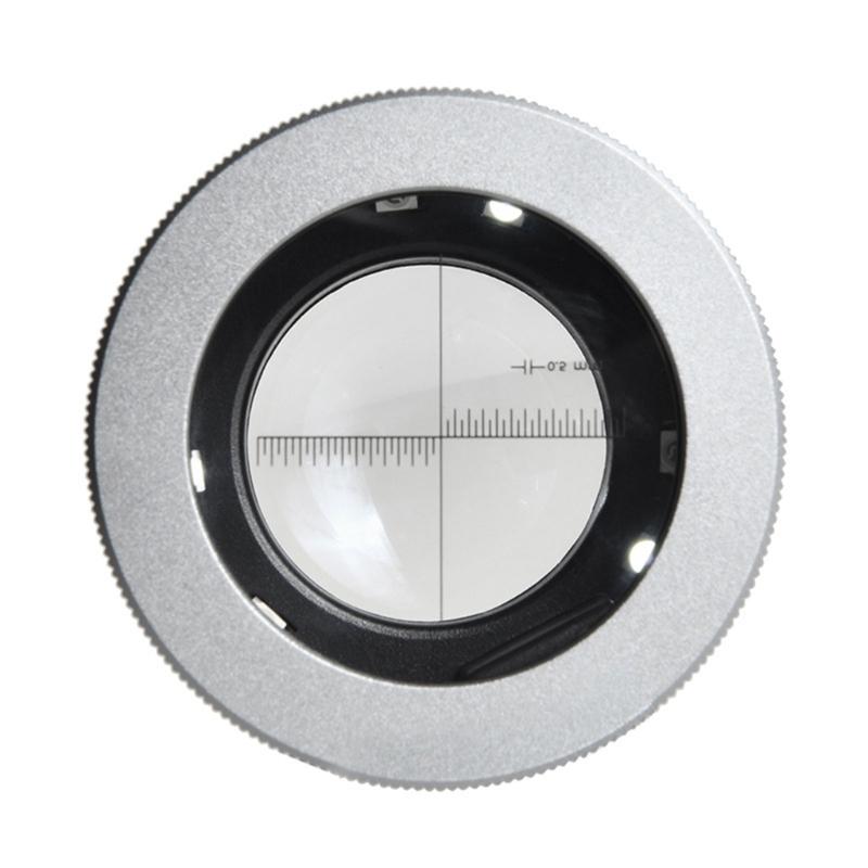 Handlupe 10x Vergrößerungsglaslinse für Schmuck Briefmarkeninspektion Vergrößerungslinse Lupe mit LED-Licht