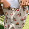 Maternity Pregnant Women Overalls Heart Floral Print Adjustable Waist Shortalls Rompers Spring Summer Casual Pregnancy Clothing