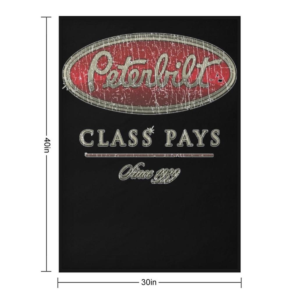 Peterbilt Class Pays 1939 Throw Blanket Decoratives Funny Gift Baby Extra Large Throw Blankets