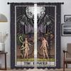 Window Curtain Room Panel Terror Tarot Shades Curtains Child Tulle Bedroom Halloween Decoration Partition Living Polyester Perfect For Master