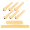 Acoustic Guitar Pins Pegs Guitar Bone Saddle Nut Guitar Parts Replacement Tool Accessory