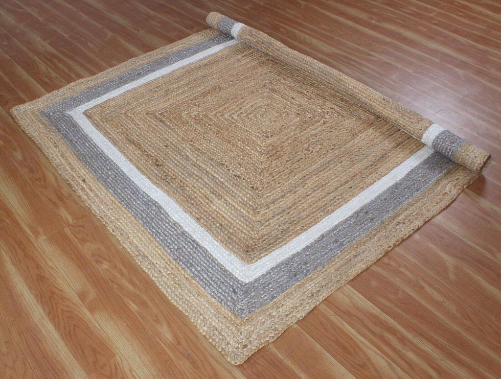 Jute Indoor & Outdoor Rug Handmade Natural Rug for Any Space Look Rustik Decor For Any Space Area