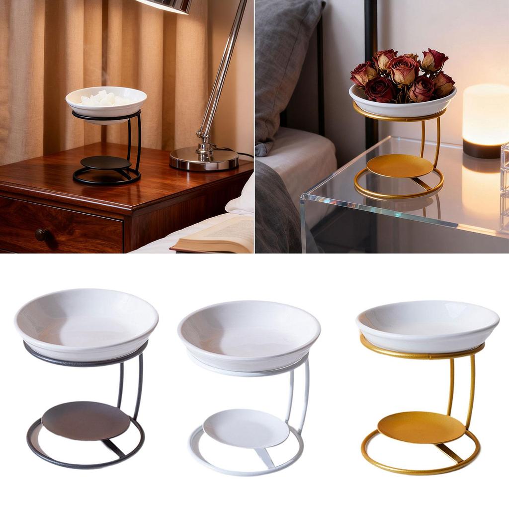 Ceramic Oil Burner Scented Wax Melt Burner for Office SPA Bedroom