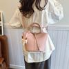 High sense women's versatile new fashion handbag bag simple casual bucket trendy messenger bag