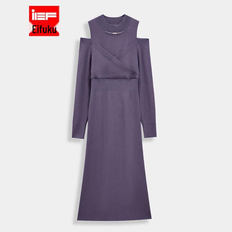 

IEF 2025 Autumn Slim-Fit Long-Sleeve Dress One Size