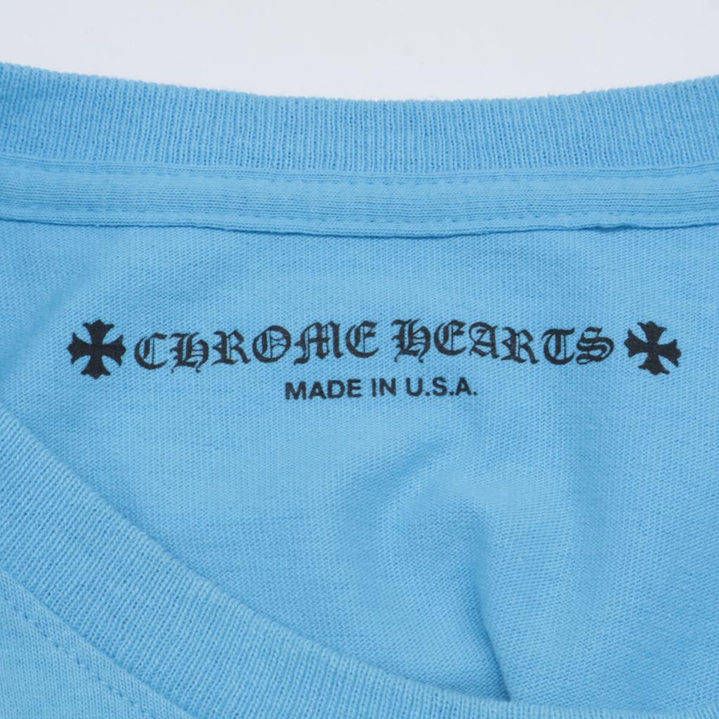 CHROME HEARTS XMatty boy Matty Boy [24Edelstahl] Brandneu Kurzarm T-Shirt Oberteile XXL blauGebraucht