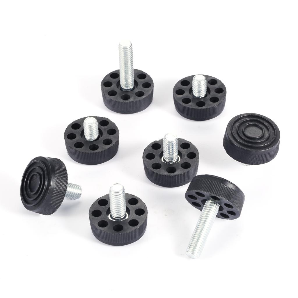 4 Pcs M8x10/14/18/28mm Thread Adjustable Table Foot Table Desk Furniture Leg Screw Levelling Foot Glide Leveler Feet Base 30mm