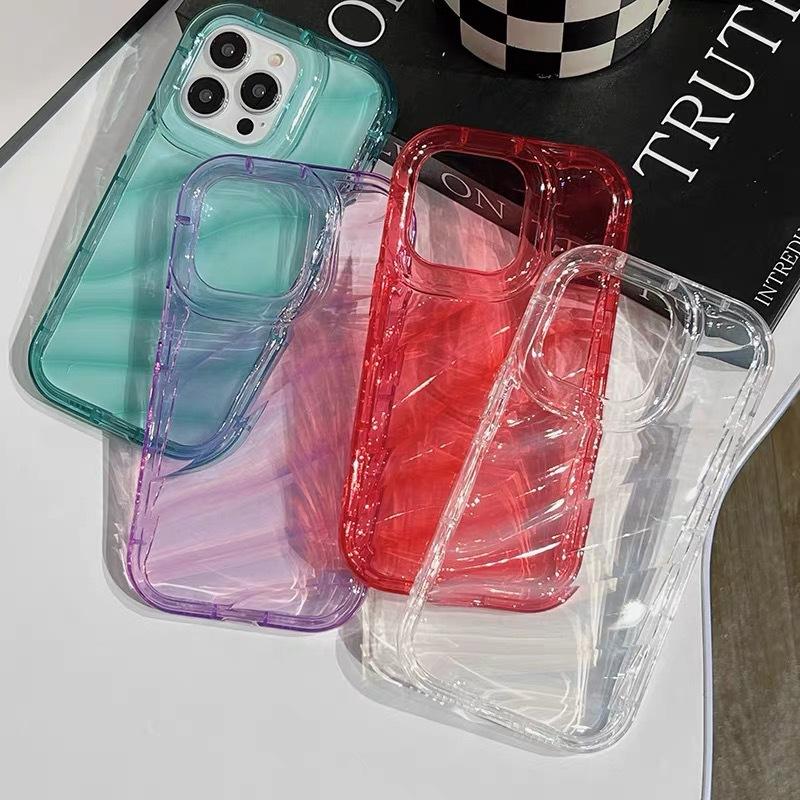 Premium Sense Simple Transparent Solid Color Gradual Change for iPhone11promax Mobile Phone Case Apple 11 Niche 11 Soft