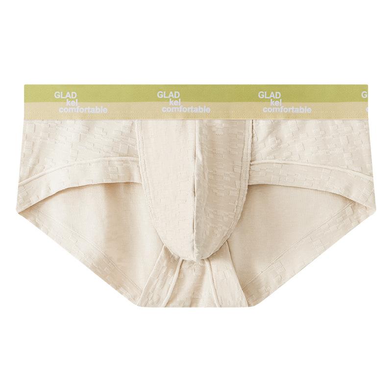 Men's Spring and Summer Sexy Baby Cotton High Elastic Skin Friendly Breathable Briefs