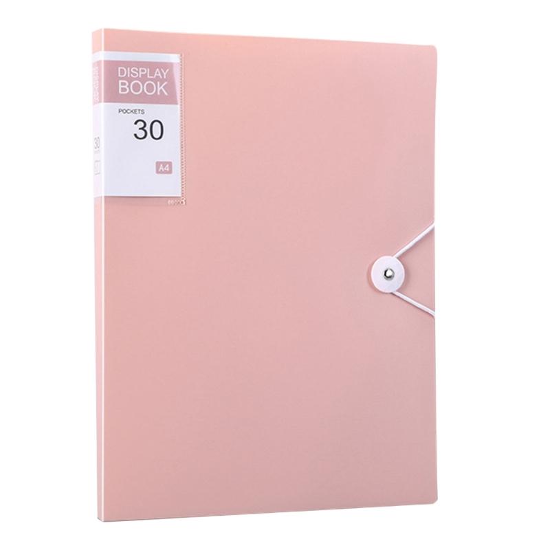 30 Pocket Document Display Folder Letter Size Display Book for School Office Presentations Filings Financial Documents