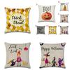 Premium Quality Halloween Pumpkin Linen Throw Pillow Cover For Sofa Home Decoration