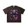 260 GSM Double Yarn 32 Count 100% Cotton Black Clover V1 Asta Print Unisex Heavy Cotton T Shirt