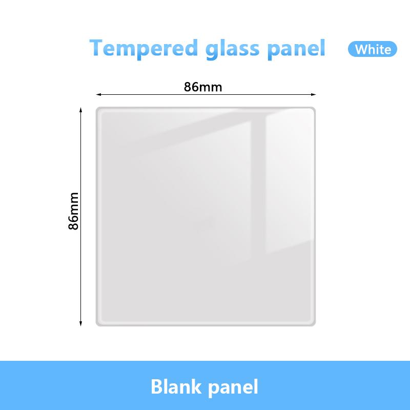 White LED Indicator Light Switch Panel Glass Piano Key Self-reset Wall Switch socket,UK FR EU Universal USB Electrical Outlet