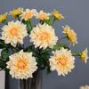 Luxurious Artificial Dahlias Flowers Durable Realistic Dahlias Flowers Fake Flower  Wedding