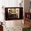Vintage Movable TV Cabinet with Push-Pull Design for Living Room or Bedroom