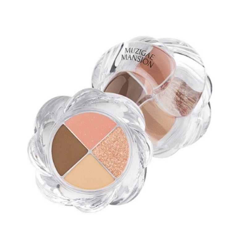 MUZIGAE MANSION Twist Pot 4-Color Eye Palette 5g – Compact Multi Shade Blendable K-Beauty Eyeshadow Palette 5 Variants