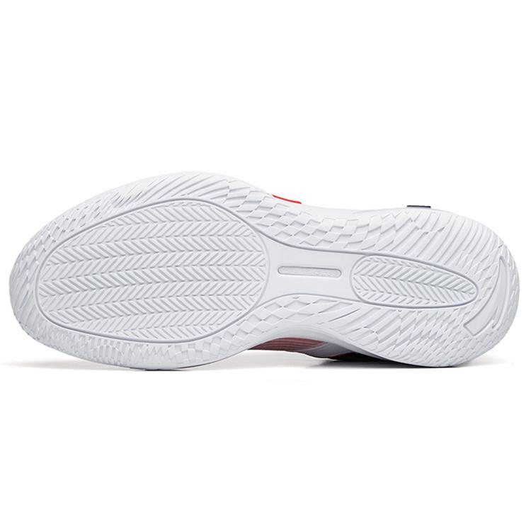 New Anta Swoosh 2.0 Anti Slip Wear Resistant Low Top Performance Basketball Shoes Men's White Red Black 112231606-4