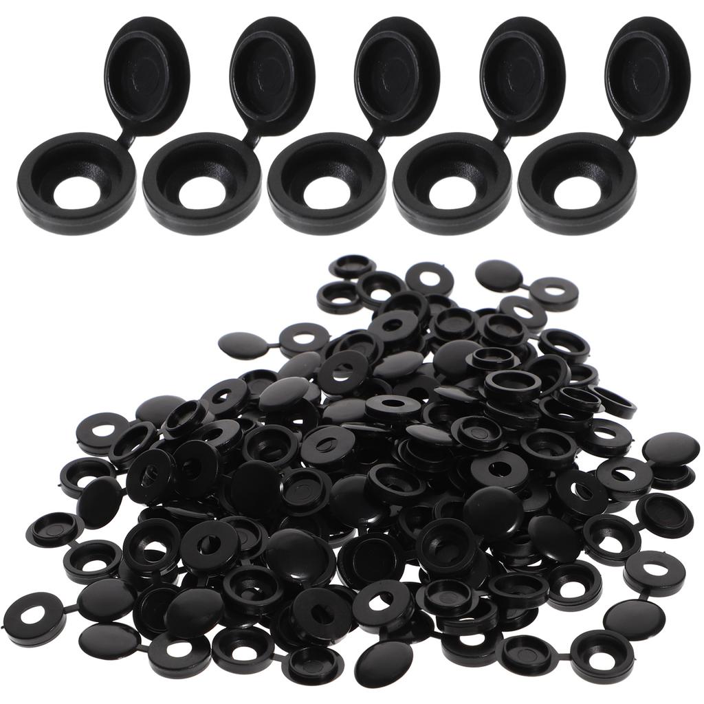 100Pcs Plastic Screw Caps Decorative Cover Up Screw Defects Tough Waterproof for Home Ship School Furniture Repair