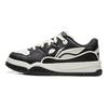 Li Ning Trendy Leap Slip Resistant Cushioning Abrasion Resistant Lightweight Low Top Skateboard Shoes Men's Black White AGCW011-2