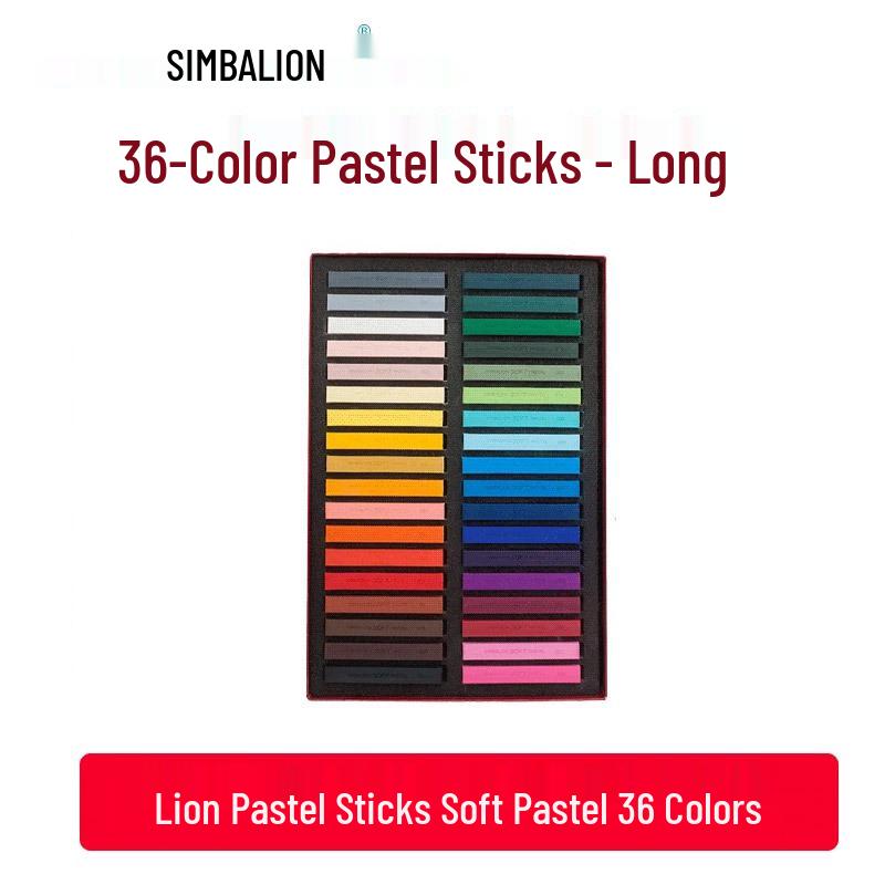 Lion Soft Pastels: Chalk Color Sticks for Drawing, Makeup, and Sketching - Blackboard Crayons.